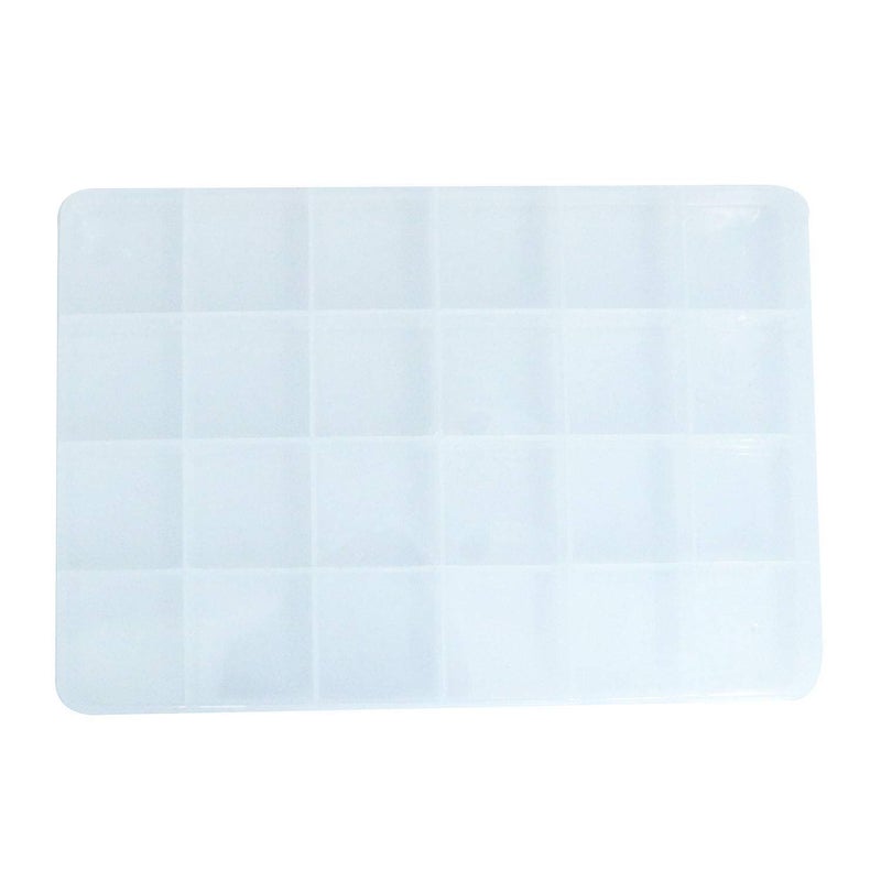 RLECS 2PCS 24 Slots Transparent Plastic Jewelry Organizer Box Compartment Storage Container for Bead Rings Jewelry Display Organizer - Image 2